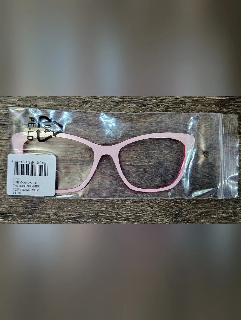 PAIR EYEWEAR WANDA TOPPER in ROSE SHIMMER NEW Magnetic Eyeglass Top